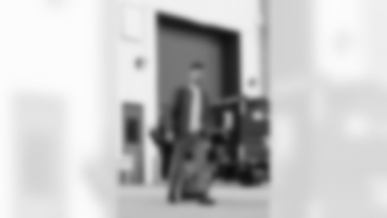 The Carolina Panthers departure to face the Atlanta Falcons on Saturday, Nov. 15, 2025 in Charlotte, NC.