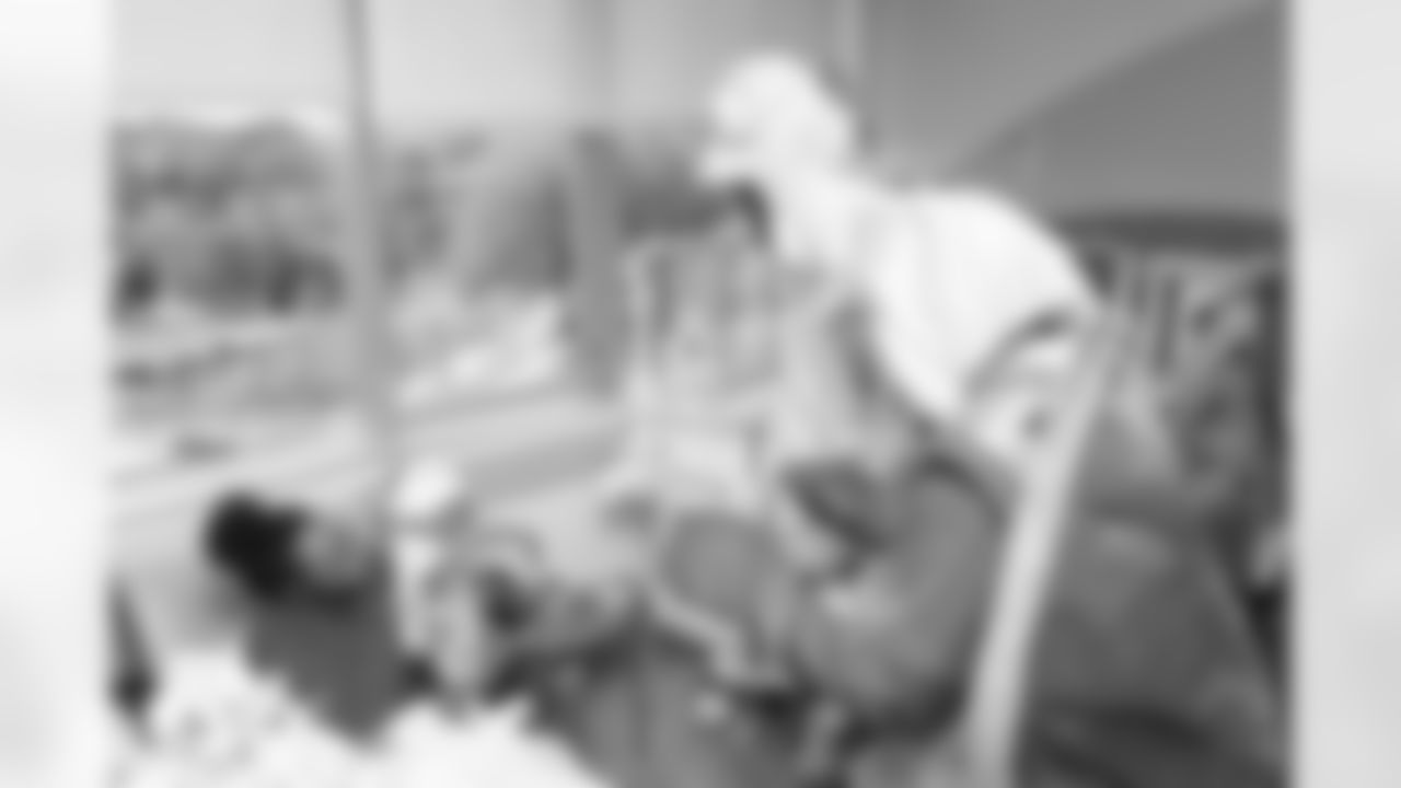 The Carolina Panthers visit Levine Children's Hospital on Tuesday, Oct. 28, 2025 in Charlotte, NC.