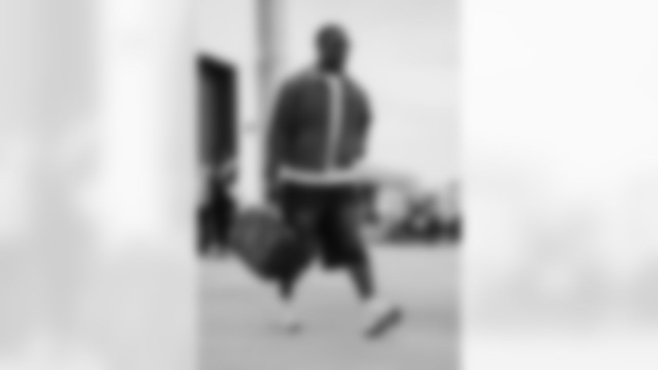 The Carolina Panthers departure to face the Atlanta Falcons on Saturday, Nov. 15, 2025 in Charlotte, NC.