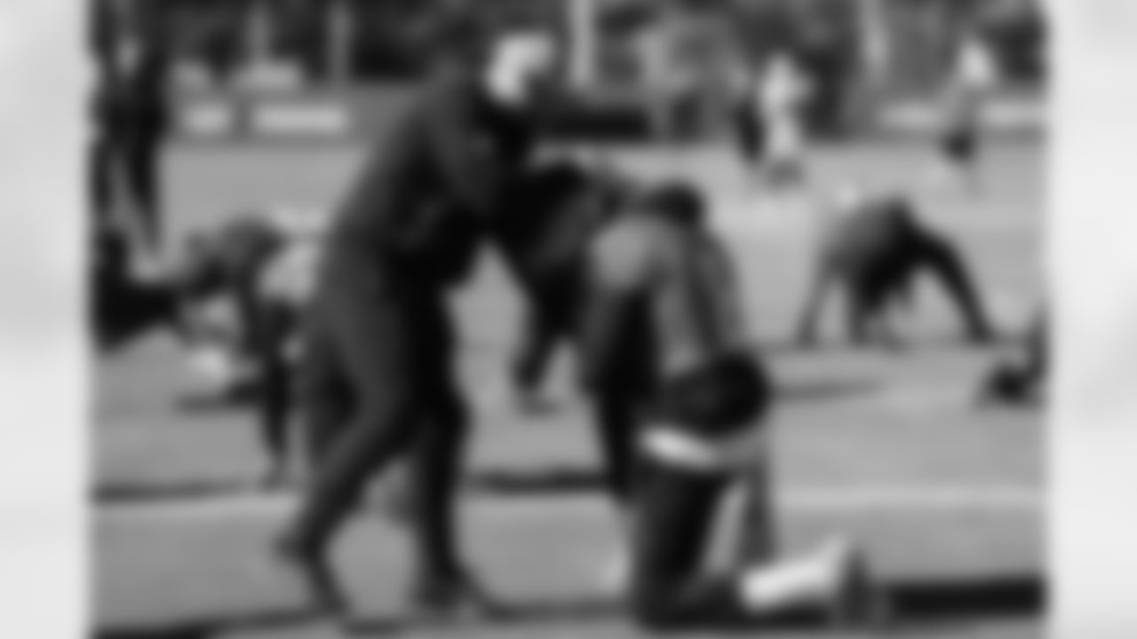 The Carolina Panthers hold practice on Nov. 12, 2025 at Bank of America Stadium in Charlotte, NC.