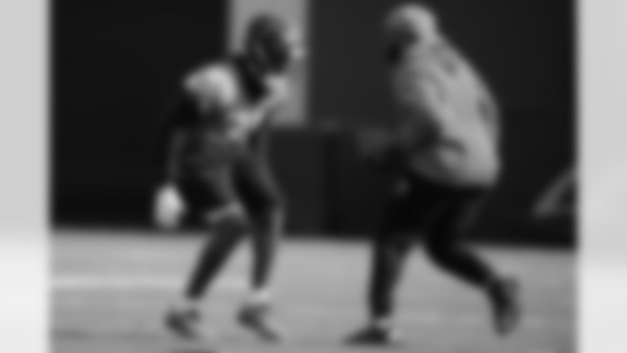 The Carolina Panthers hold practice on Nov. 13, 2025 at Bank of America Stadium in Charlotte, NC.