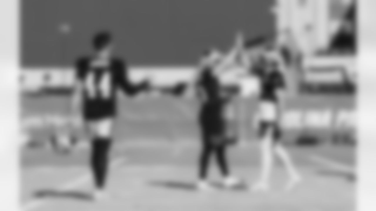 The Carolina Panther's practice on Wednesday, Jan. 7, 2026 at Bank Of America Stadium, in Charlotte, NC.