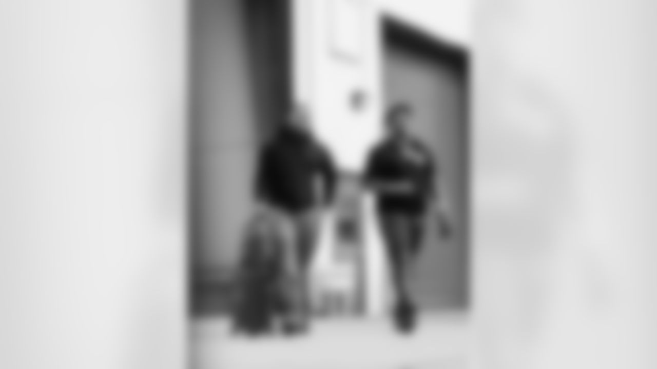 The Carolina Panthers departure to face the Atlanta Falcons on Saturday, Nov. 15, 2025 in Charlotte, NC.