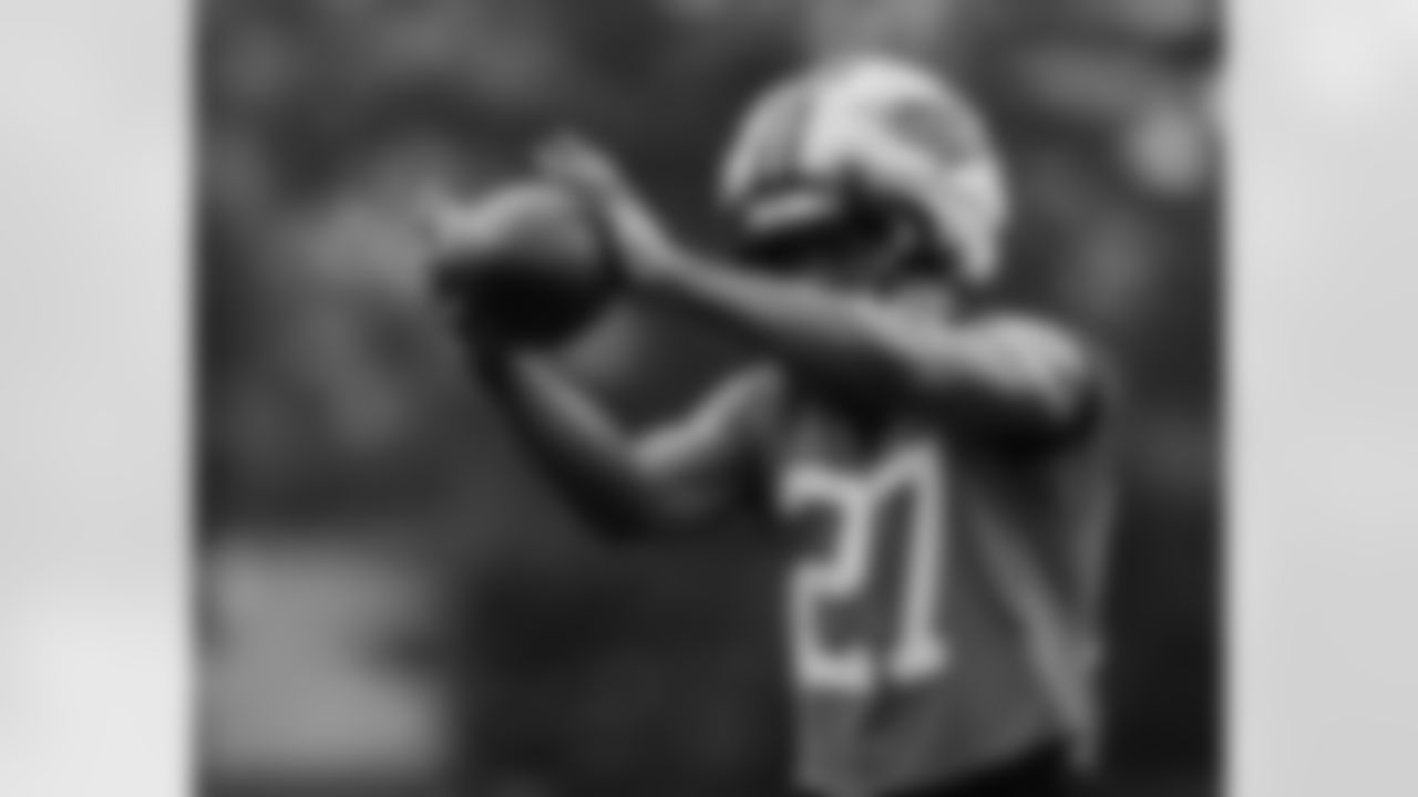 The Carolina Panthers hold camp Tuesday, Aug. 12, 2025 at Bank of America Stadium in Charlotte, NC.