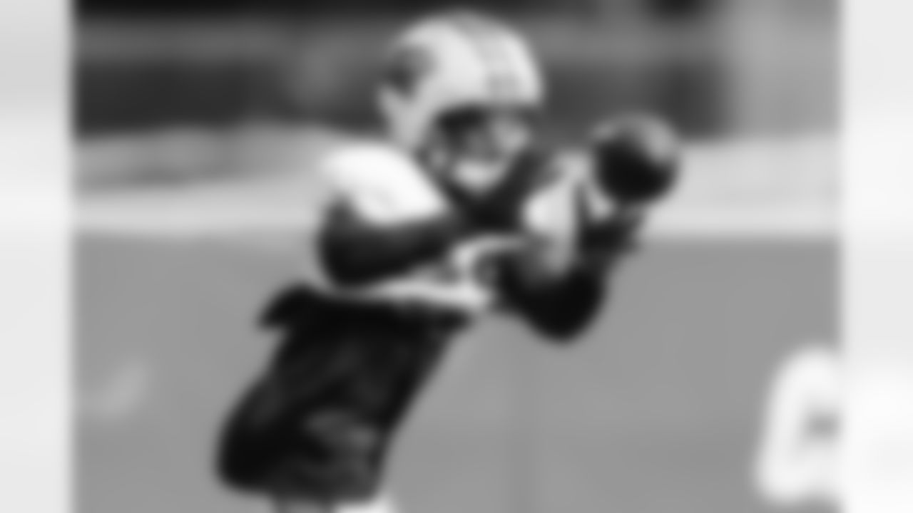 The Carolina Panthers hold practice on Thursday, Oct. 30, 2025 in Charlotte, NC at Bank of America Stadium. (Photo by Cassie Baker//Carolina Panthers)