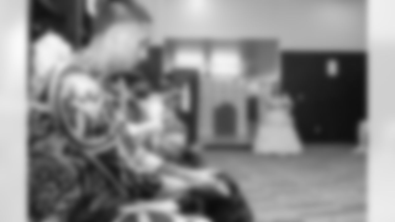 The Carolina Panthers visit Levine Children's Hospital on Tuesday, Oct. 28, 2025 in Charlotte, NC.