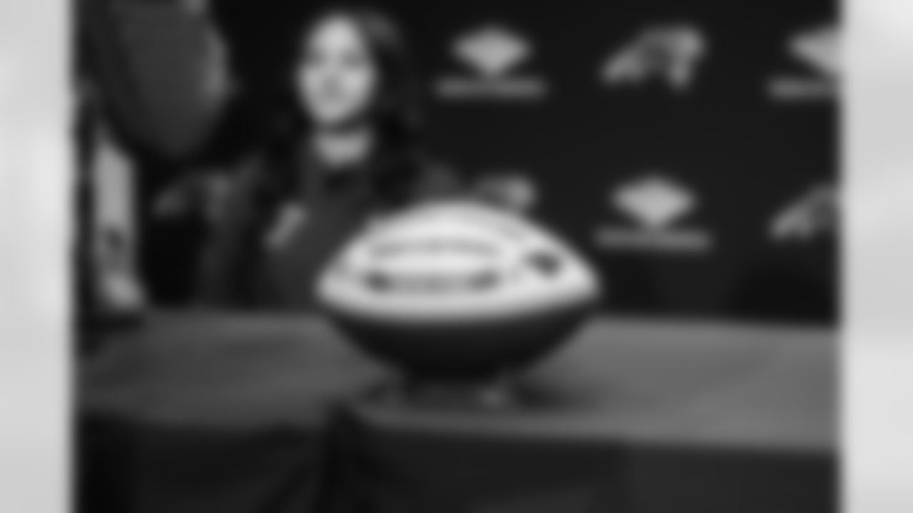 The Carolina Panthers host a Flag Football Press conference for the Conference Carolina to announce that their flag football conference championship will take place in Durham after their inaugural season on Wednesday, Feb. 4, 2025 at Bank of America Stadium in Charlotte, NC.