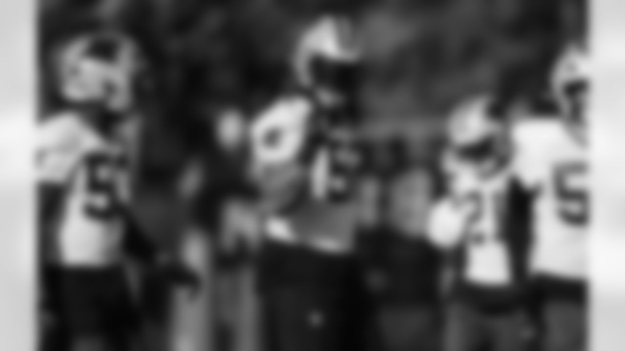 The Carolina Panther's practice on Wednesday, Jan. 7, 2026 at Bank Of America Stadium, in Charlotte, NC.