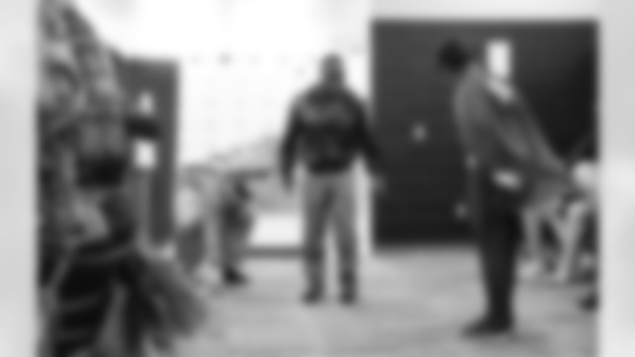 The Carolina Panthers visit Levine Children's Hospital on Tuesday, Oct. 28, 2025 in Charlotte, NC.