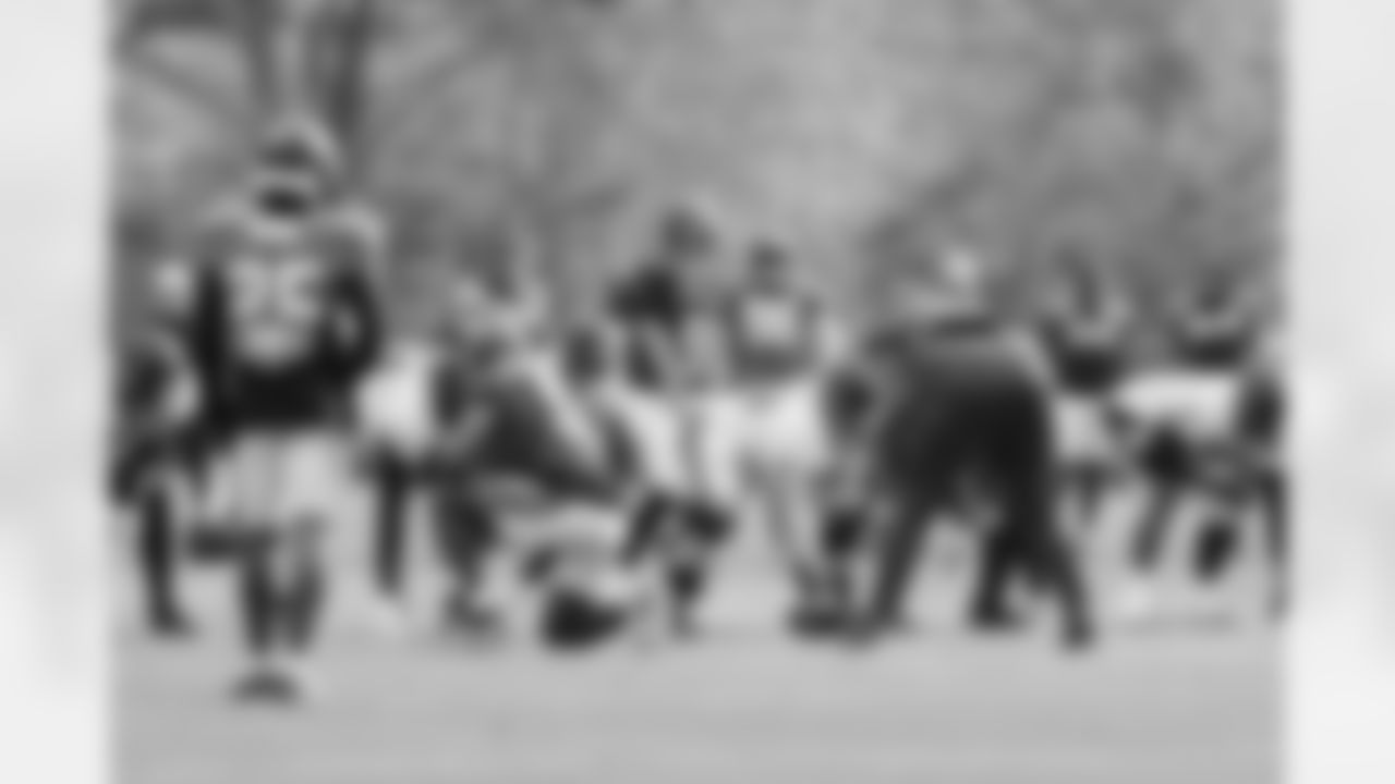 The Carolina Panthers hold practice on Nov. 13, 2025 at Bank of America Stadium in Charlotte, NC.