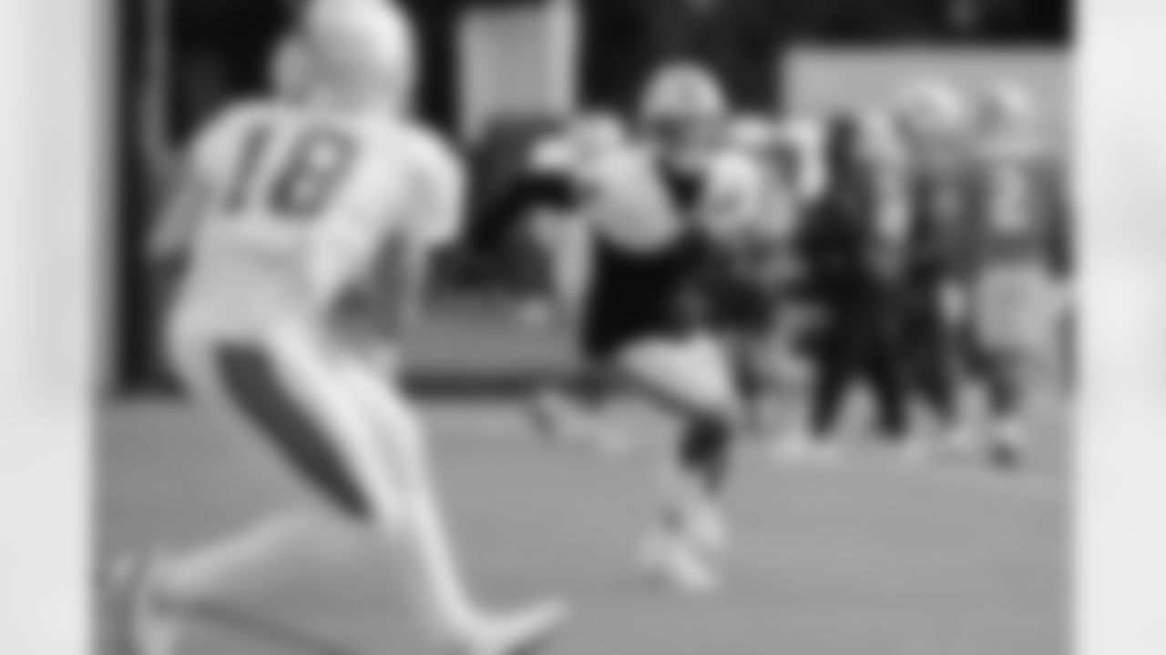 The Carolina Panthers hold practice on Thursday, Oct. 30, 2025 in Charlotte, NC at Bank of America Stadium. (Photo by Cassie Baker//Carolina Panthers)