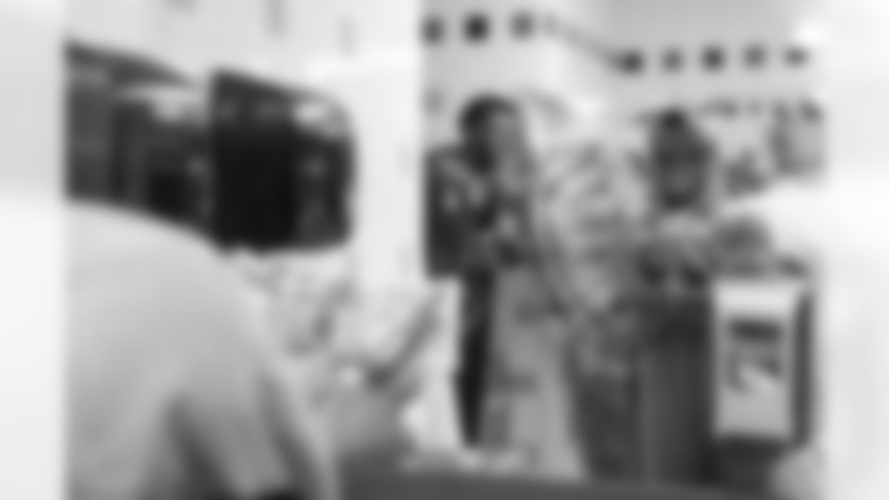 The Carolina Panthers visit Levine Children's Hospital on Tuesday, Oct. 28, 2025 in Charlotte, NC.