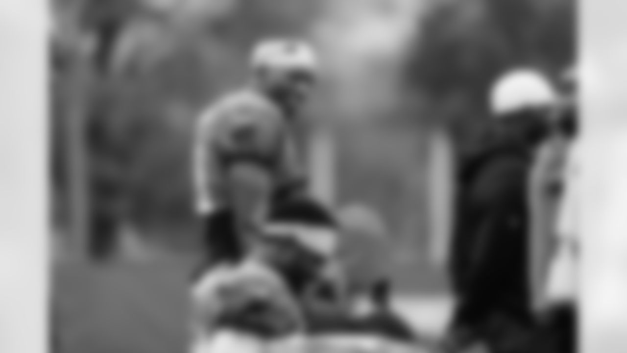 The Carolina Panthers hold practice on Nov. 13, 2025 at Bank of America Stadium in Charlotte, NC.