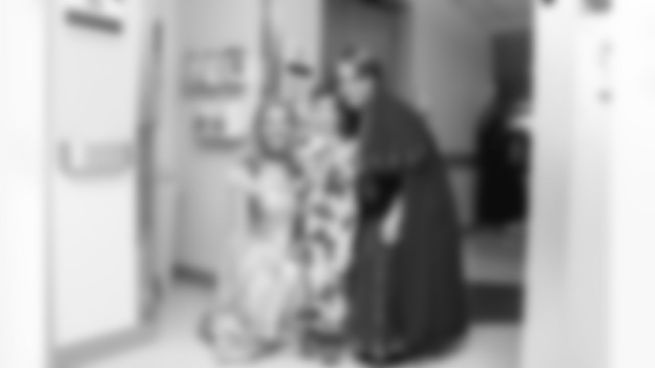 The Carolina Panthers visit Levine Children's Hospital on Tuesday, Oct. 28, 2025 in Charlotte, NC.