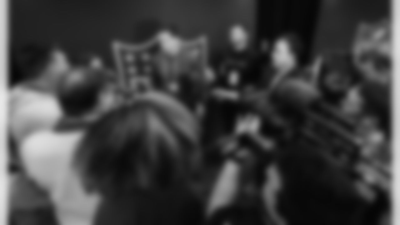 The Carolina Panthers are seen at the combine on Tuesday, Feb. 24, 2026 in Indianapolis, IN.