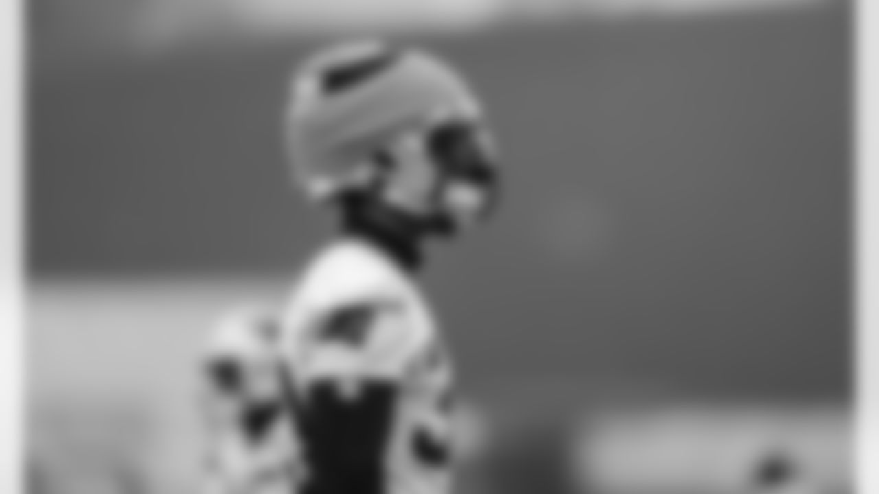 The Carolina Panthers hold practicel on Wednesday, Oct. 29, 2025 in Charlotte, NC.