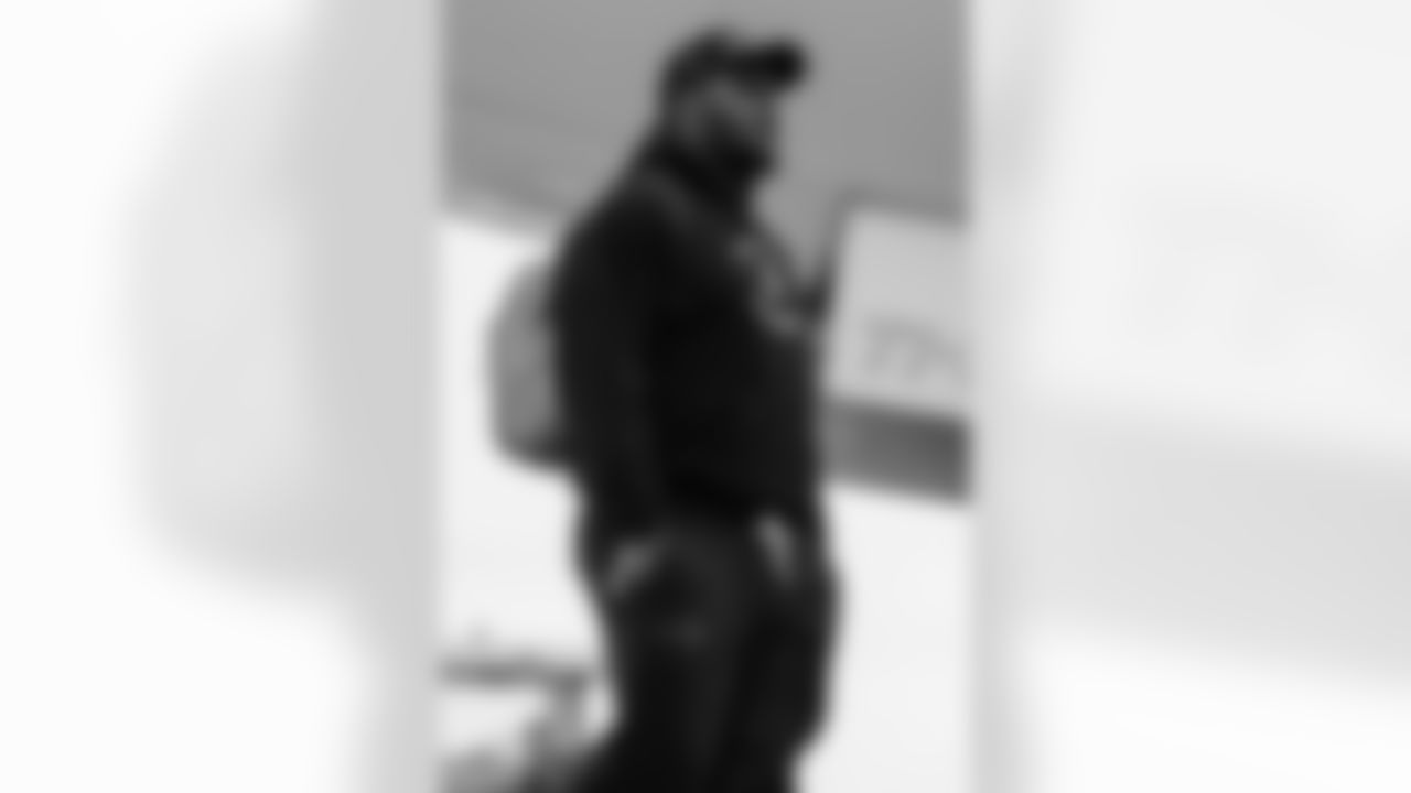 The Carolina Panthers departure to face the Atlanta Falcons on Saturday, Nov. 15, 2025 in Charlotte, NC.