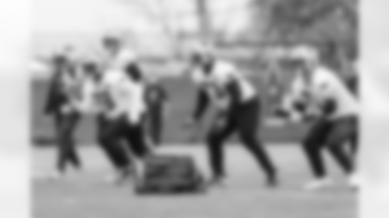 The Carolina Panthers hold practicel on Wednesday, Oct. 29, 2025 in Charlotte, NC.