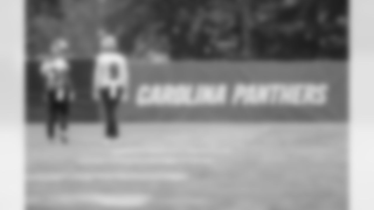 The Carolina Panthers hold practicel on Wednesday, Oct. 29, 2025 in Charlotte, NC.