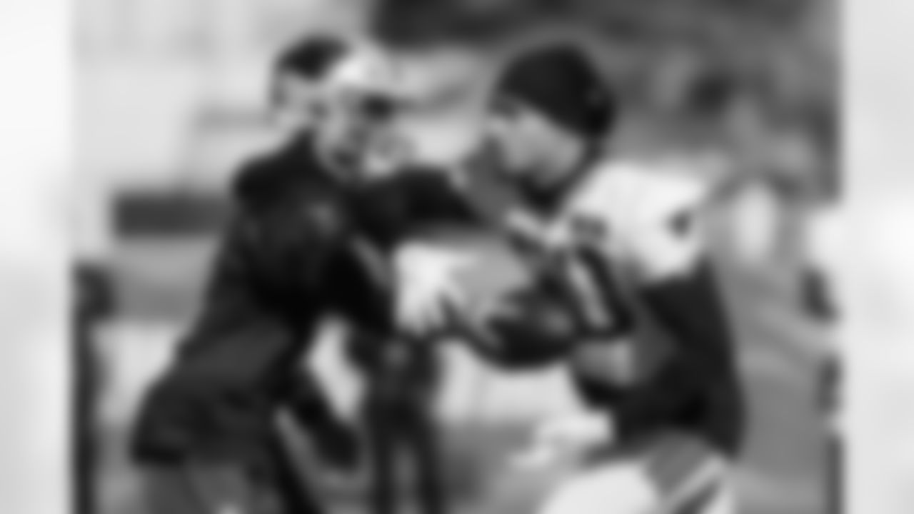 The Carolina Panthers hold practice on Nov. 12, 2025 at Bank of America Stadium in Charlotte, NC.