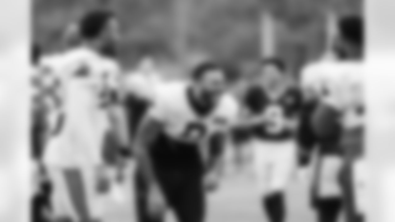 The Carolina Panthers hold practice on Nov. 13, 2025 at Bank of America Stadium in Charlotte, NC.