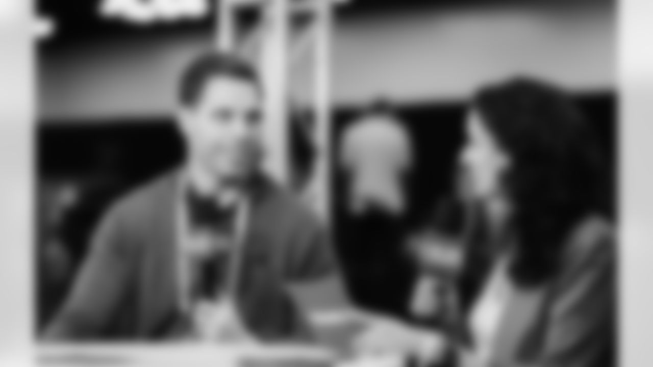 The Carolina Panthers are seen at the combine on Tuesday, Feb. 24, 2026 in Indianapolis, IN.