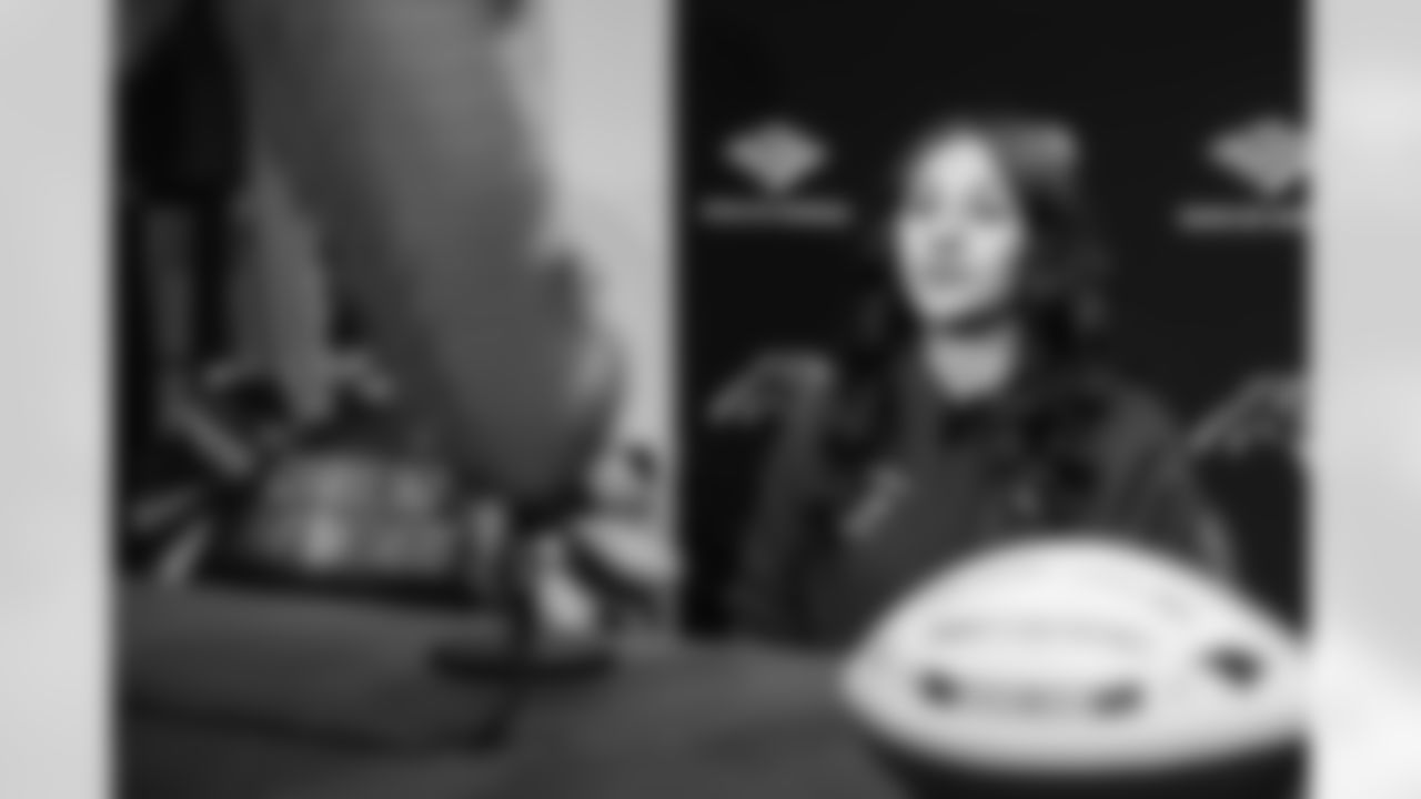 The Carolina Panthers host a Flag Football Press conference for the Conference Carolina to announce that their flag football conference championship will take place in Durham after their inaugural season on Wednesday, Feb. 4, 2025 at Bank of America Stadium in Charlotte, NC.