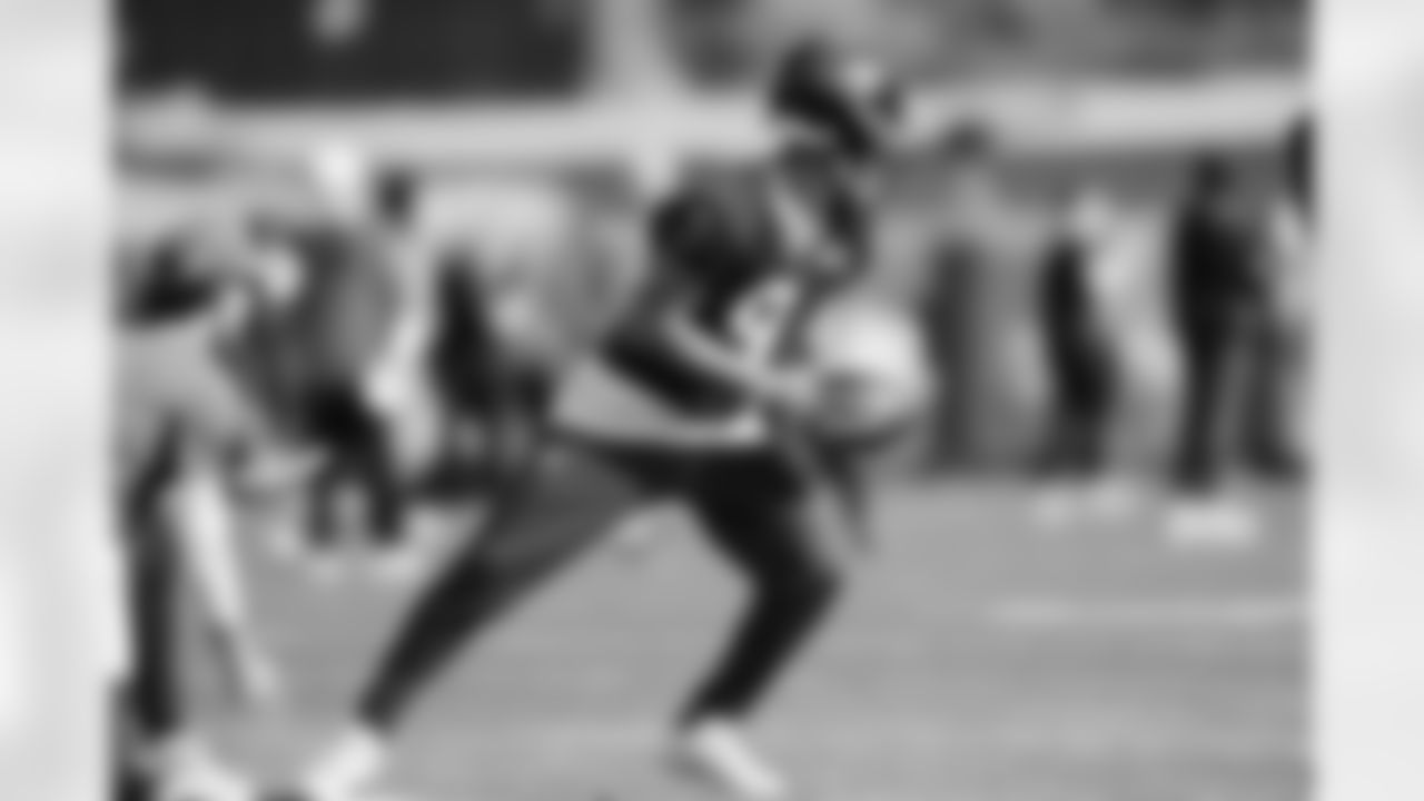 The Carolina Panthers hold practice on Nov. 13, 2025 at Bank of America Stadium in Charlotte, NC.