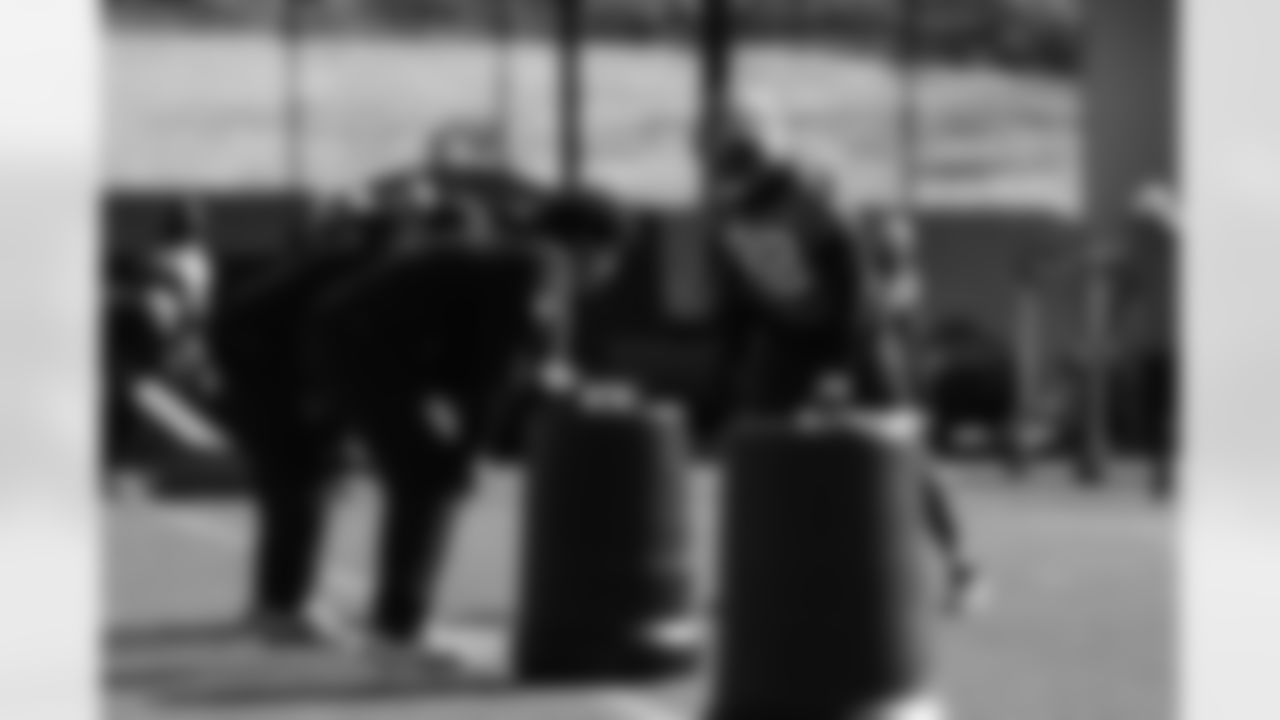 The Carolina Panthers hold practice on Nov. 12, 2025 at Bank of America Stadium in Charlotte, NC.