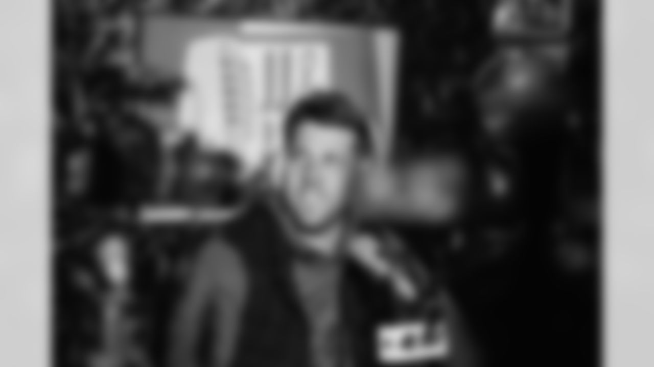 Panthers long snapper JJ Jansen and Hall of Fame Linebacker Luke Kuechly debut their new podcast on Monday, Feb. 23, 2026 at Bank of America Stadium. in Charlotte, NC.