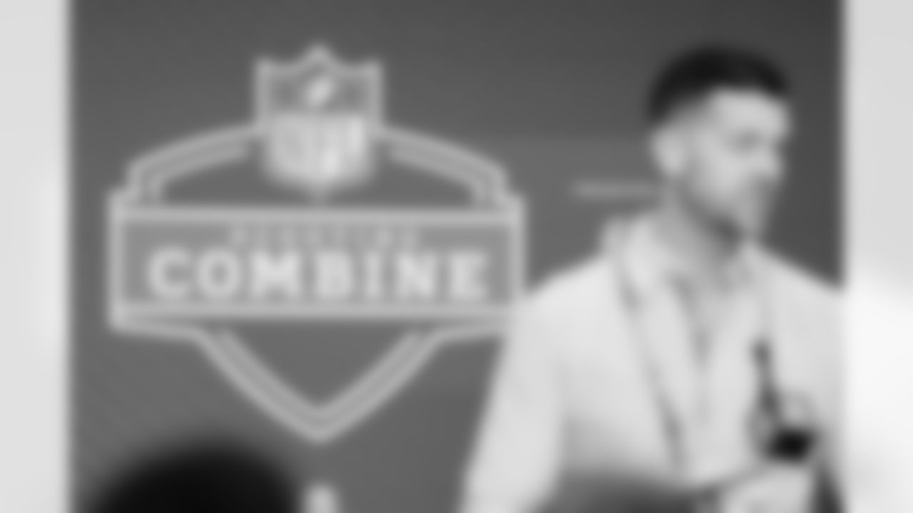 The Carolina Panthers are seen at the combine on Tuesday, Feb. 24, 2026 in Indianapolis, IN.