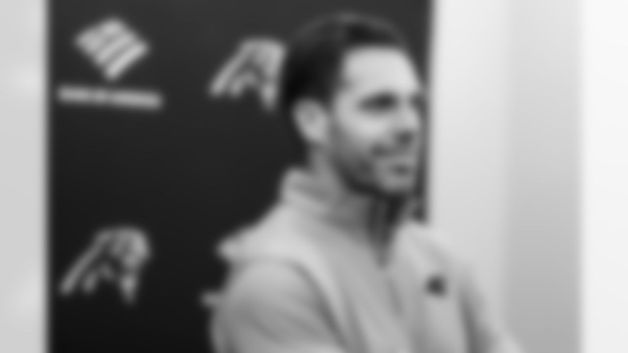 The Carolina Panthers hold a press conference on Tuesday, Jan. 13, 2026 at Bank Of America Stadium, in Charlotte, NC.