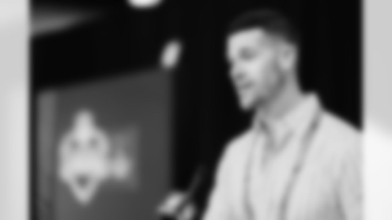 The Carolina Panthers are seen at the combine on Tuesday, Feb. 24, 2026 in Indianapolis, IN.