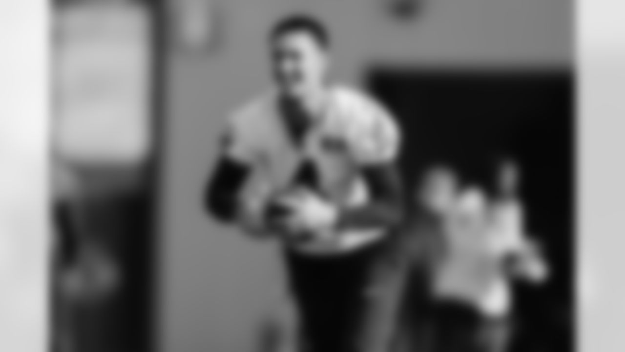 The Carolina Panthers hold practice on Nov. 13, 2025 at Bank of America Stadium in Charlotte, NC.