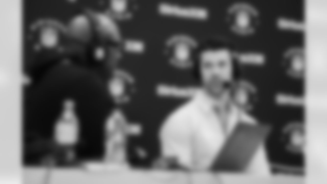 The Carolina Panthers are seen at the combine on Tuesday, Feb. 24, 2026 in Indianapolis, IN.