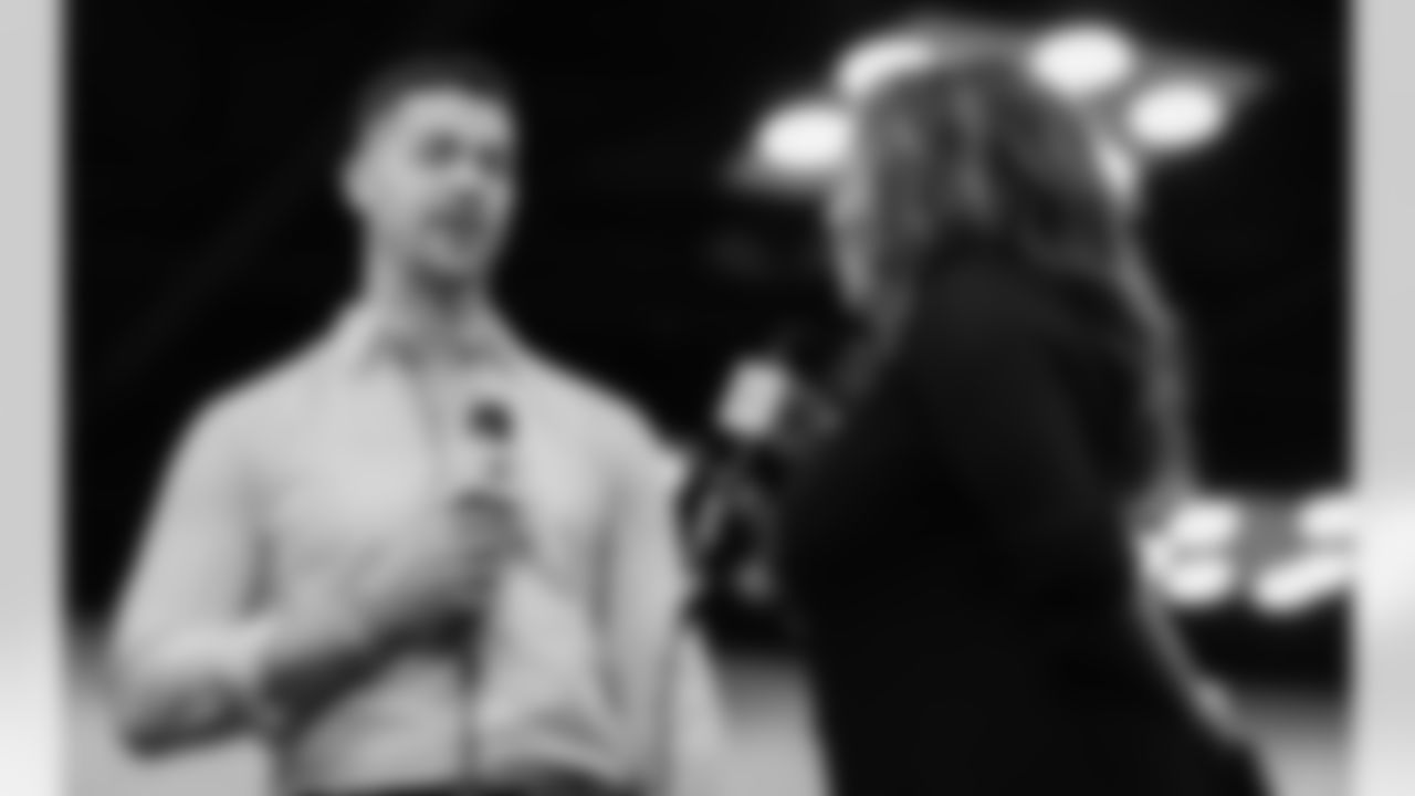 The Carolina Panthers are seen at the combine on Tuesday, Feb. 24, 2026 in Indianapolis, IN.