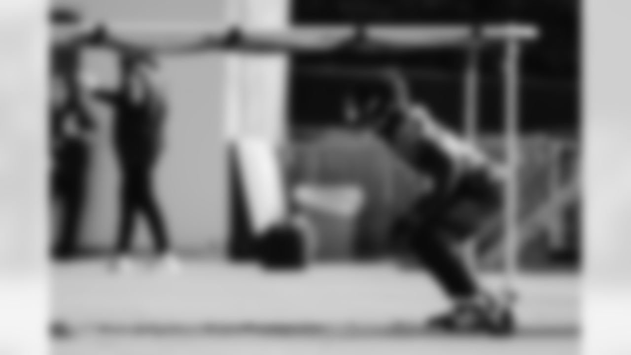 The Carolina Panthers hold practice on Nov. 13, 2025 at Bank of America Stadium in Charlotte, NC.