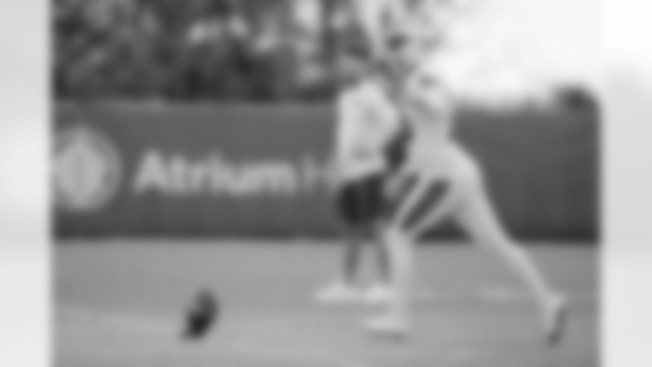 The Carolina Panthers hold practice on Nov. 13, 2025 at Bank of America Stadium in Charlotte, NC.