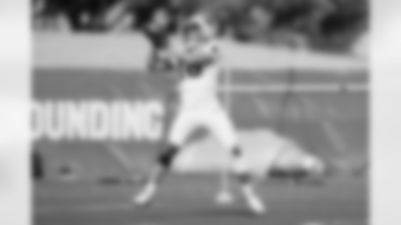 The Carolina Panthers hold practice on Nov. 13, 2025 at Bank of America Stadium in Charlotte, NC.