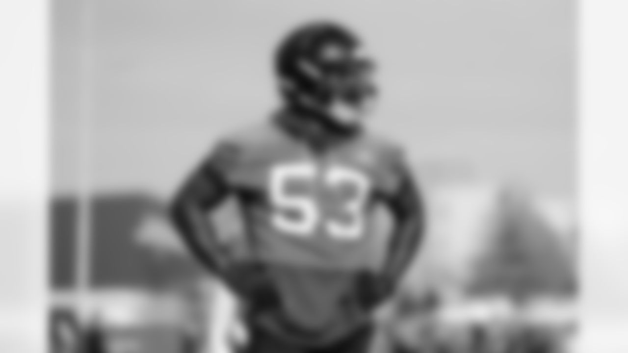 The Carolina Panthers hold practice on Nov. 13, 2025 at Bank of America Stadium in Charlotte, NC.