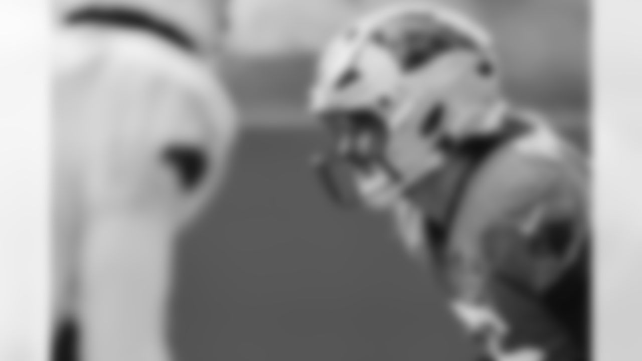 The Carolina Panthers hold practice on Thursday, Oct. 30, 2025 in Charlotte, NC at Bank of America Stadium. (Photo by Cassie Baker//Carolina Panthers)