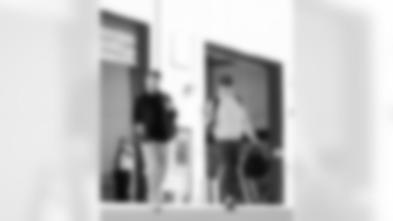 The Carolina Panthers departure to play the Green Bay Packers Saturday, Nov. 1, 2025 in Charlotte, NC.