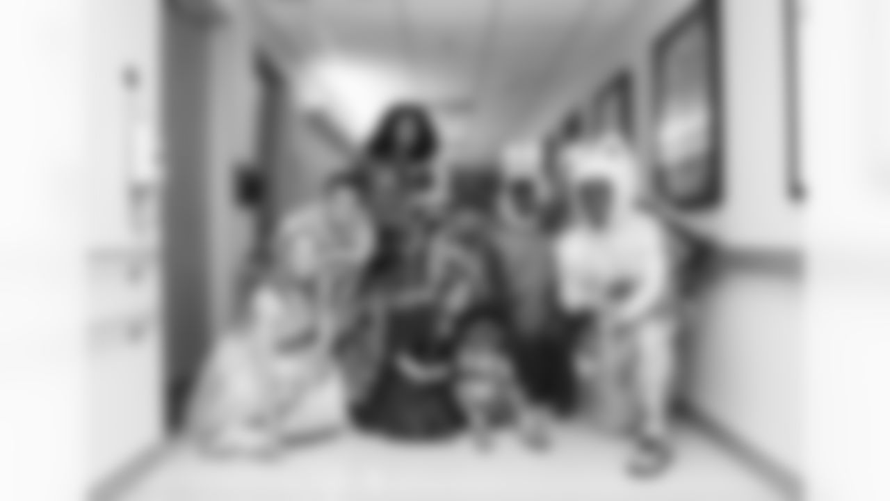 The Carolina Panthers visit Levine Children's Hospital on Tuesday, Oct. 28, 2025 in Charlotte, NC.