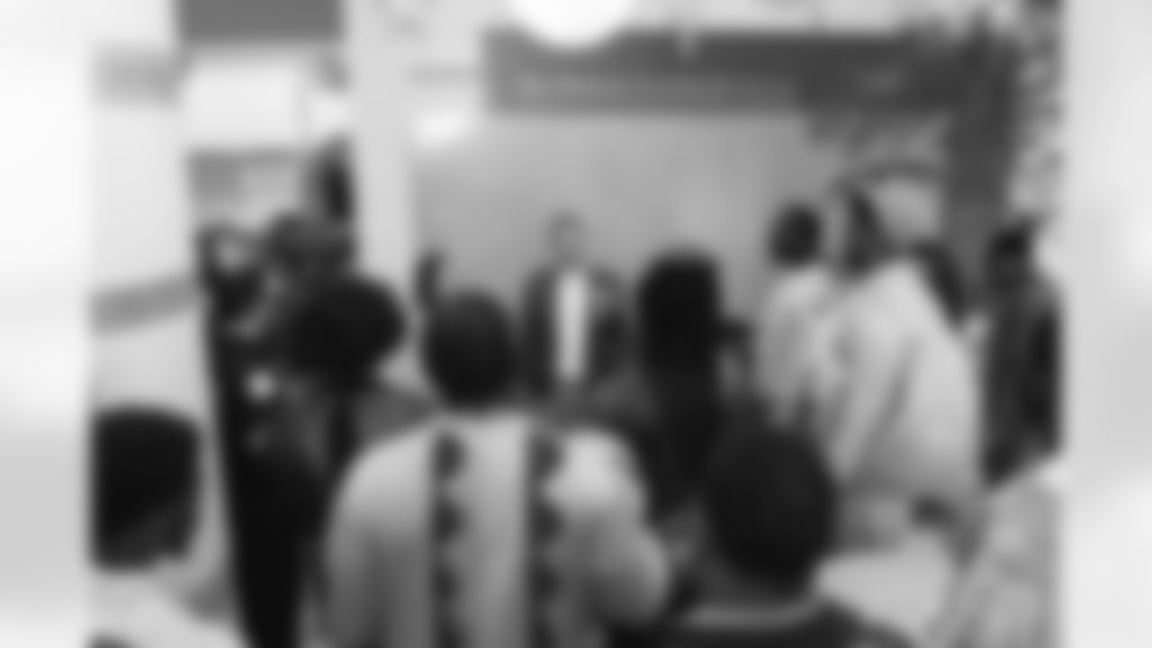 The Carolina Panthers visit Levine Children's Hospital on Tuesday, Oct. 28, 2025 in Charlotte, NC.