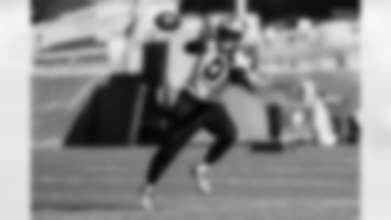 The Carolina Panthers hold practice on Nov. 12, 2025 at Bank of America Stadium in Charlotte, NC.