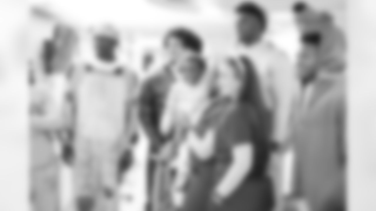 The Carolina Panthers visit Levine Children's Hospital on Tuesday, Oct. 28, 2025 in Charlotte, NC.