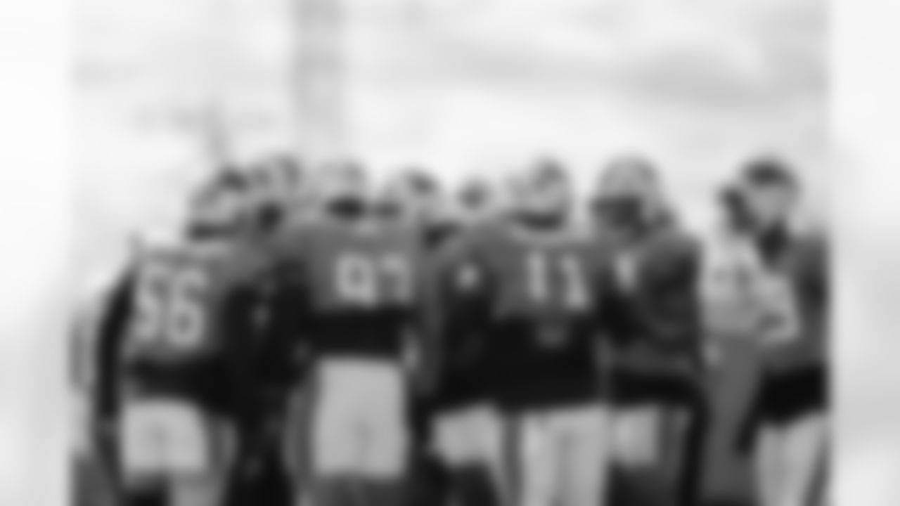 The Carolina Panthers hold practice on Thursday, Oct. 30, 2025 in Charlotte, NC at Bank of America Stadium. (Photo by Cassie Baker//Carolina Panthers)