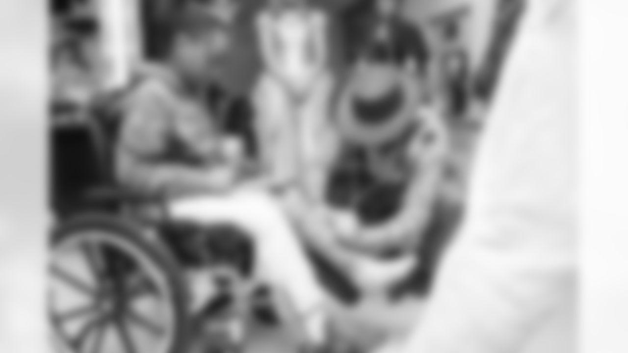 The Carolina Panthers visit Levine Children's Hospital on Tuesday, Oct. 28, 2025 in Charlotte, NC.