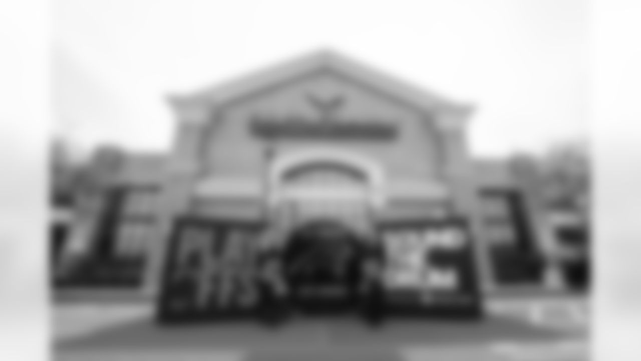 The Carolina Panther's Keep Pounding Drum is seen on Friday, Jan. 9, 2026 at Harris Teeter, in Charlotte, NC.