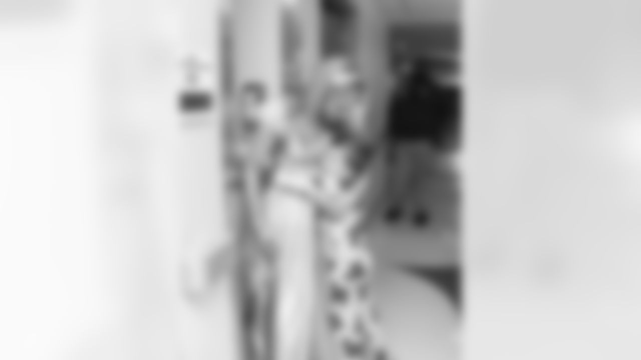 The Carolina Panthers visit Levine Children's Hospital on Tuesday, Oct. 28, 2025 in Charlotte, NC.